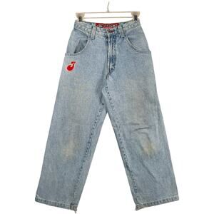 Vintage JNCO Embroidered Logo Baggy Jeans 1